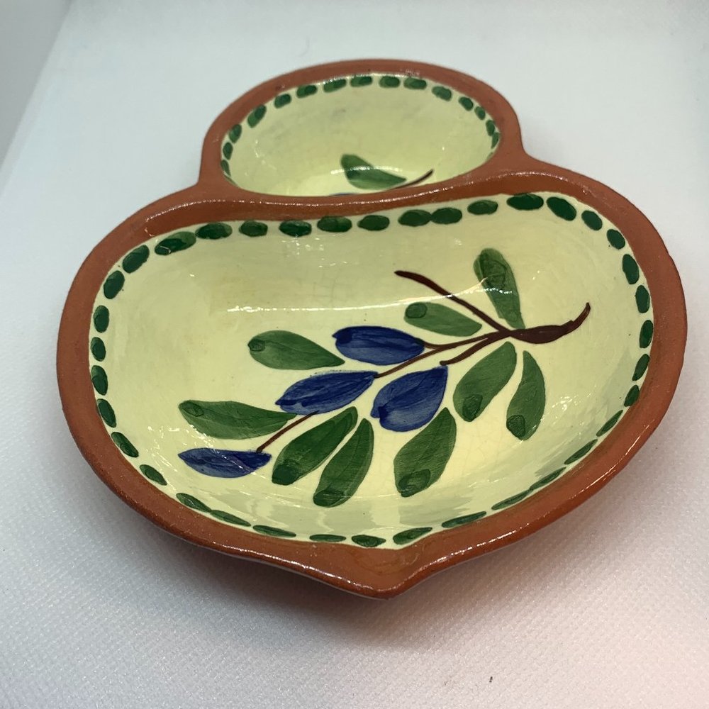 Vintage Olive Dish Handpainted in Portugal ‘58